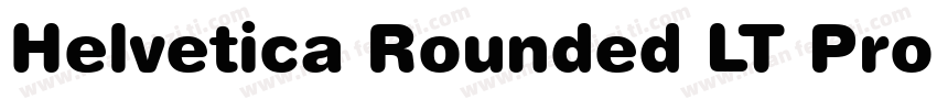 Helvetica Rounded LT Pro Black字体转换